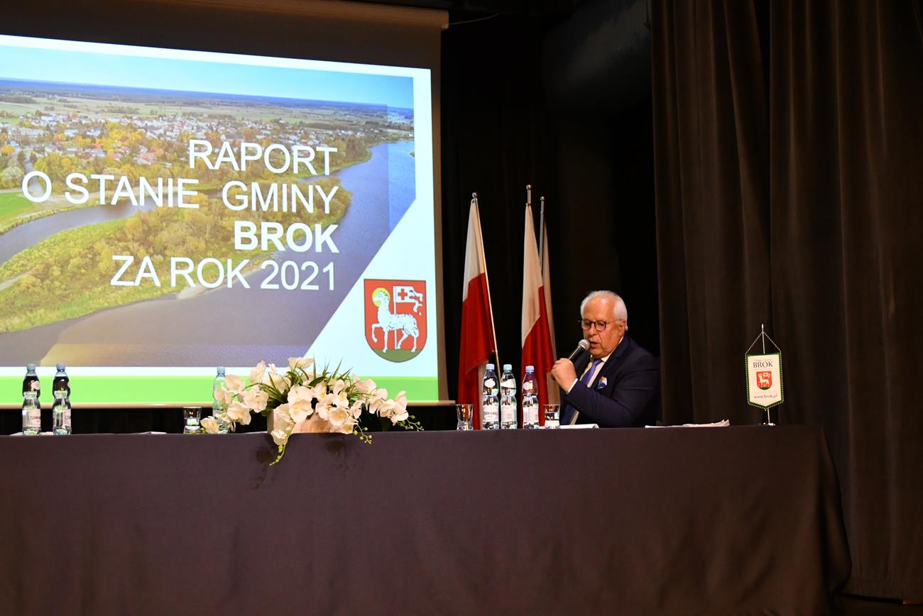 Burmistrz Gminy Brok przedstawia Raport o Stanie Gminy za 2021 r.