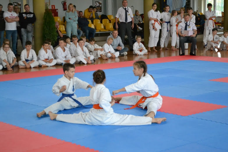 Zawodnicy turnieju karate