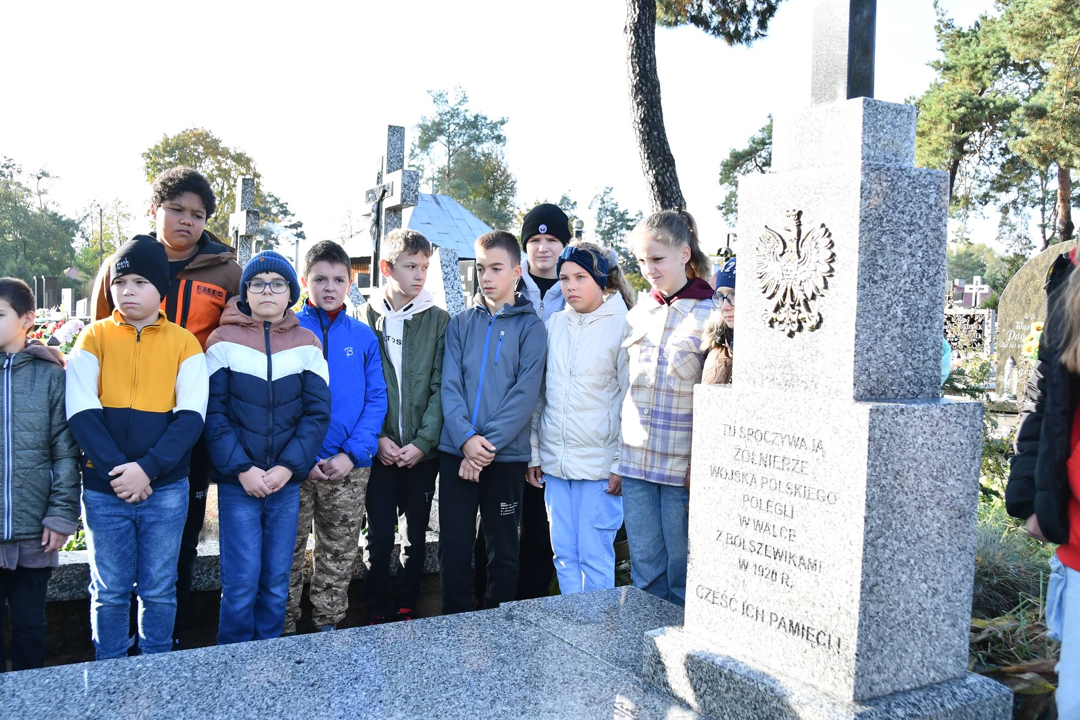 Uroczystość poświęcenia odrestaurowanego Grobu Nieznanego Żołnierza w Broku
