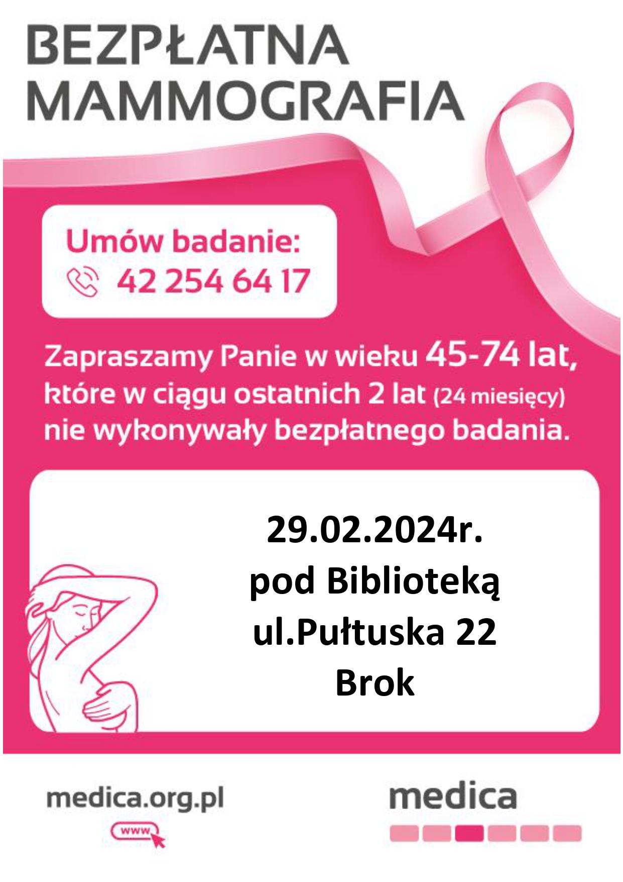 Plakat mammogafia