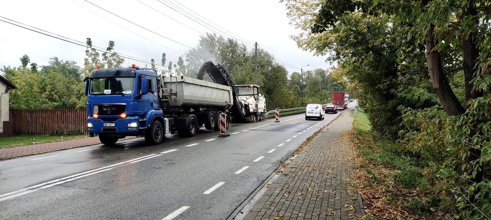 Remontowana ul. Małkińska