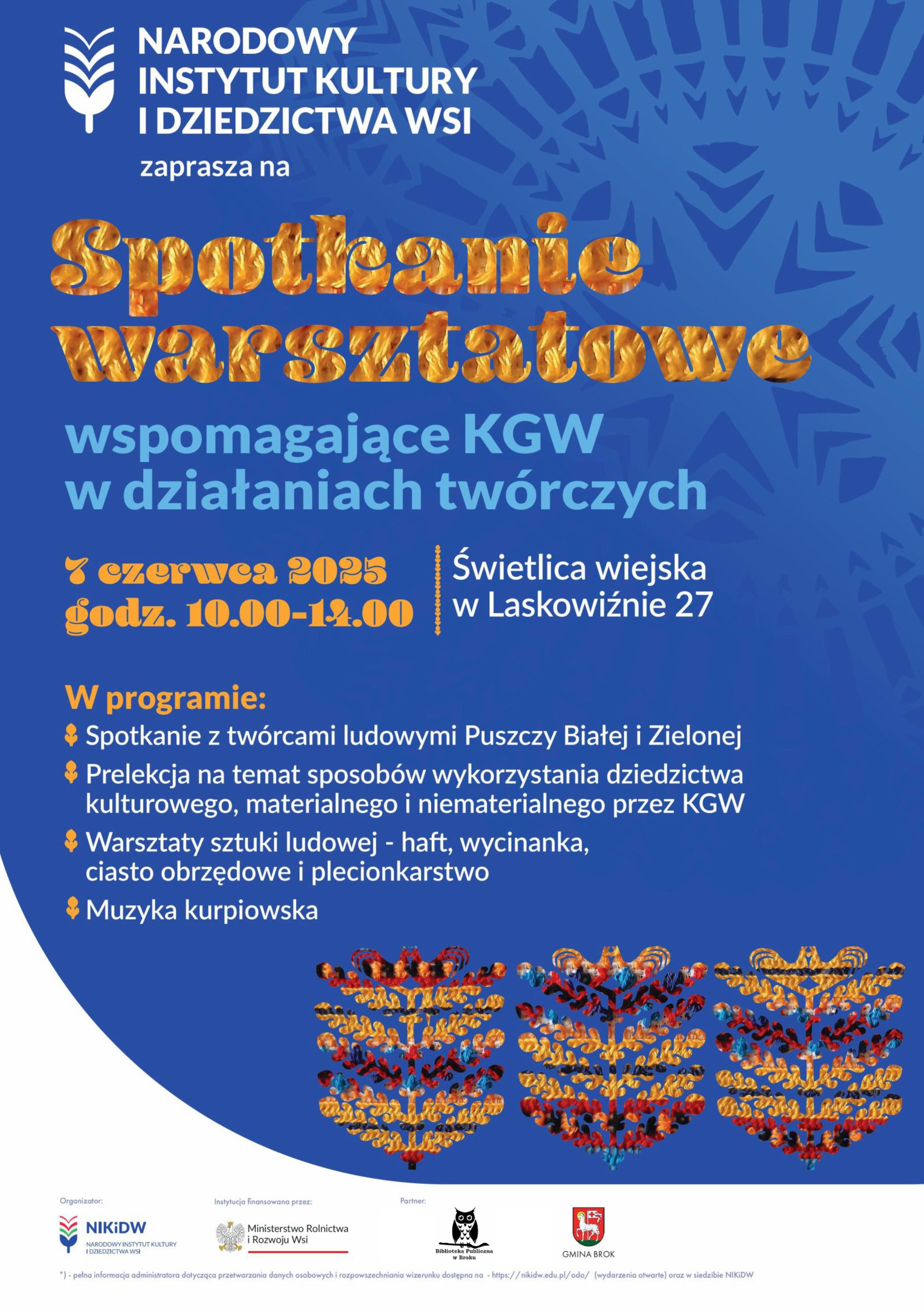 Spotkanie warsztatowe dla KGW z powiatu ostrowskiego! 