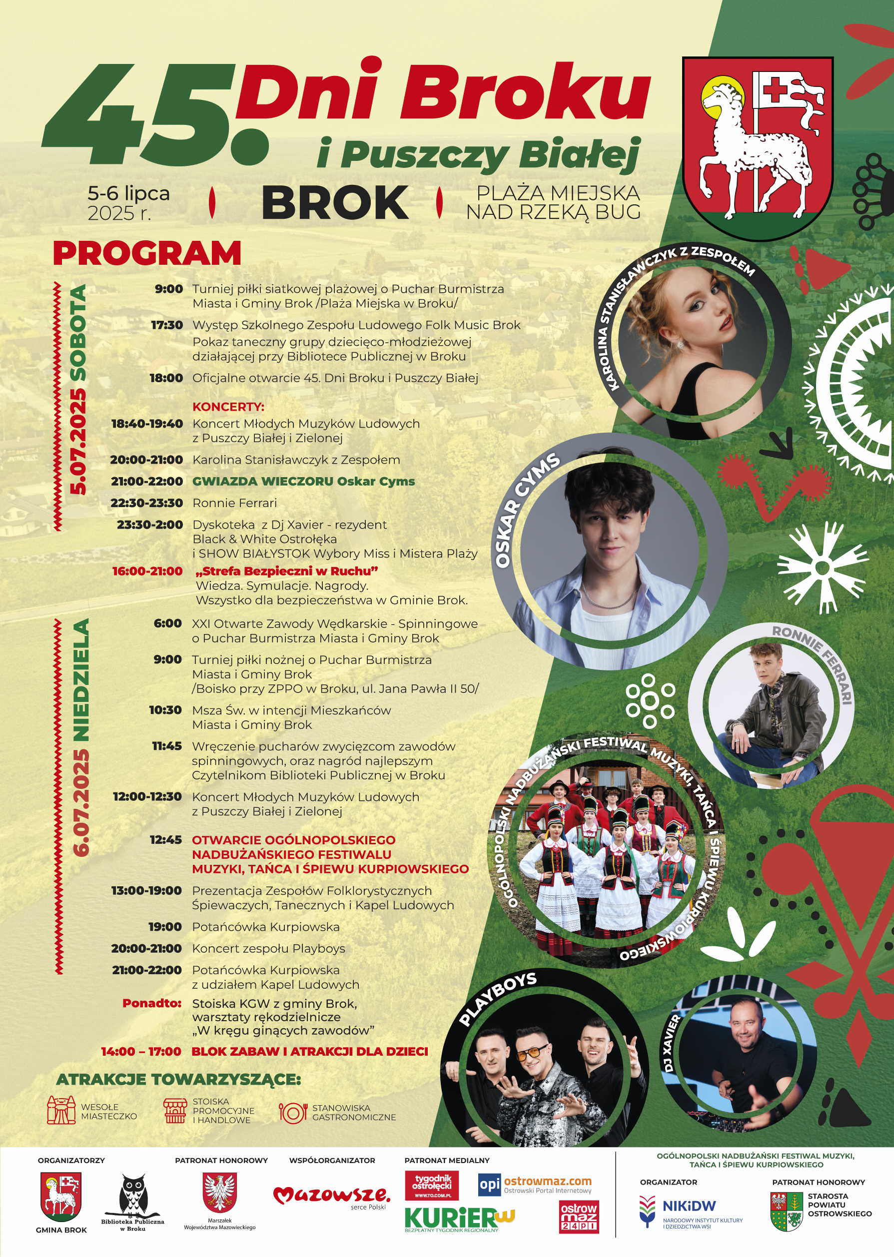 Plakat 45. Dni Broku i Puszczy Białej
