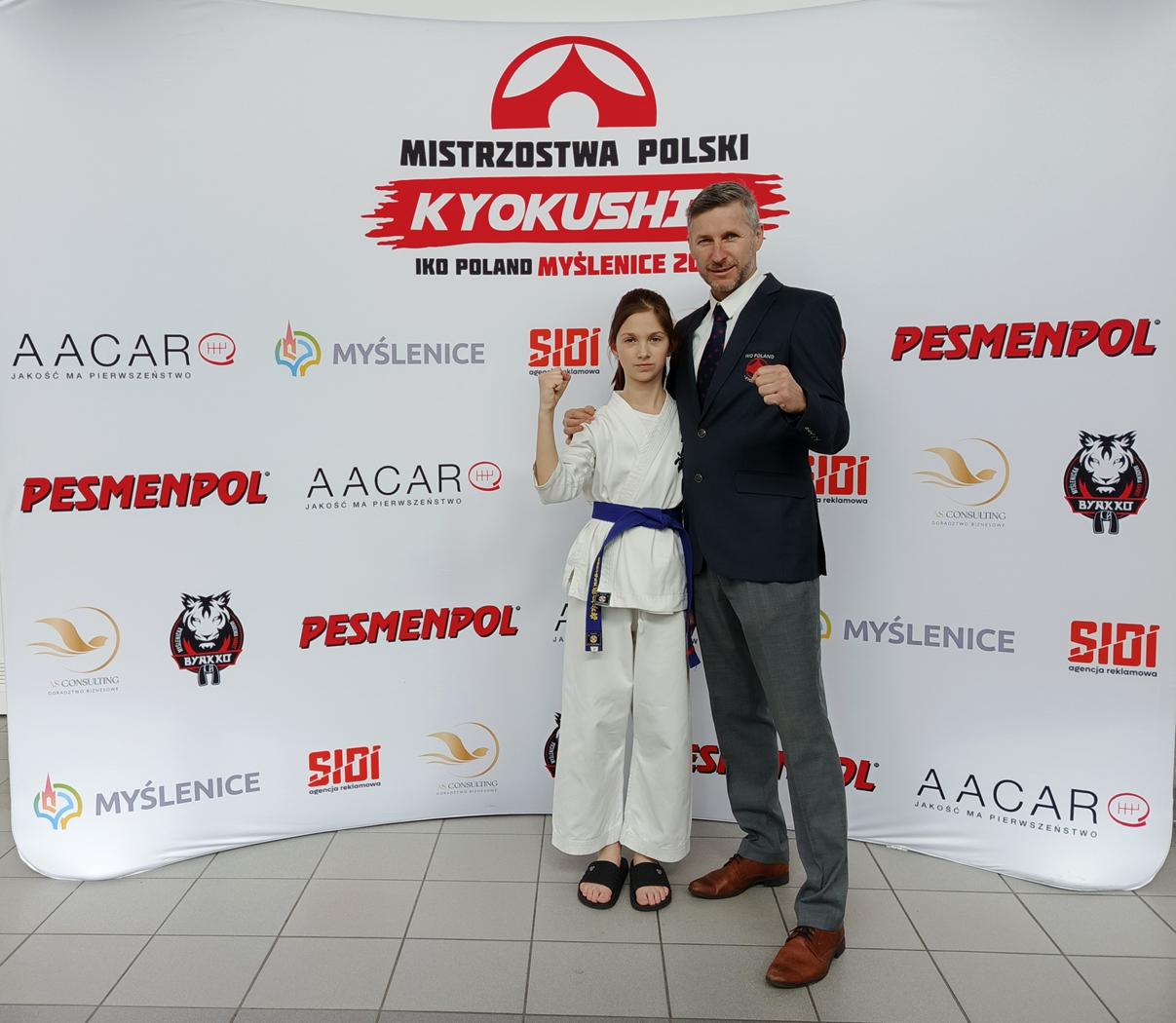 Udział w zawodach Leny W&oacute;jcickiej w Karate Kyokushin 