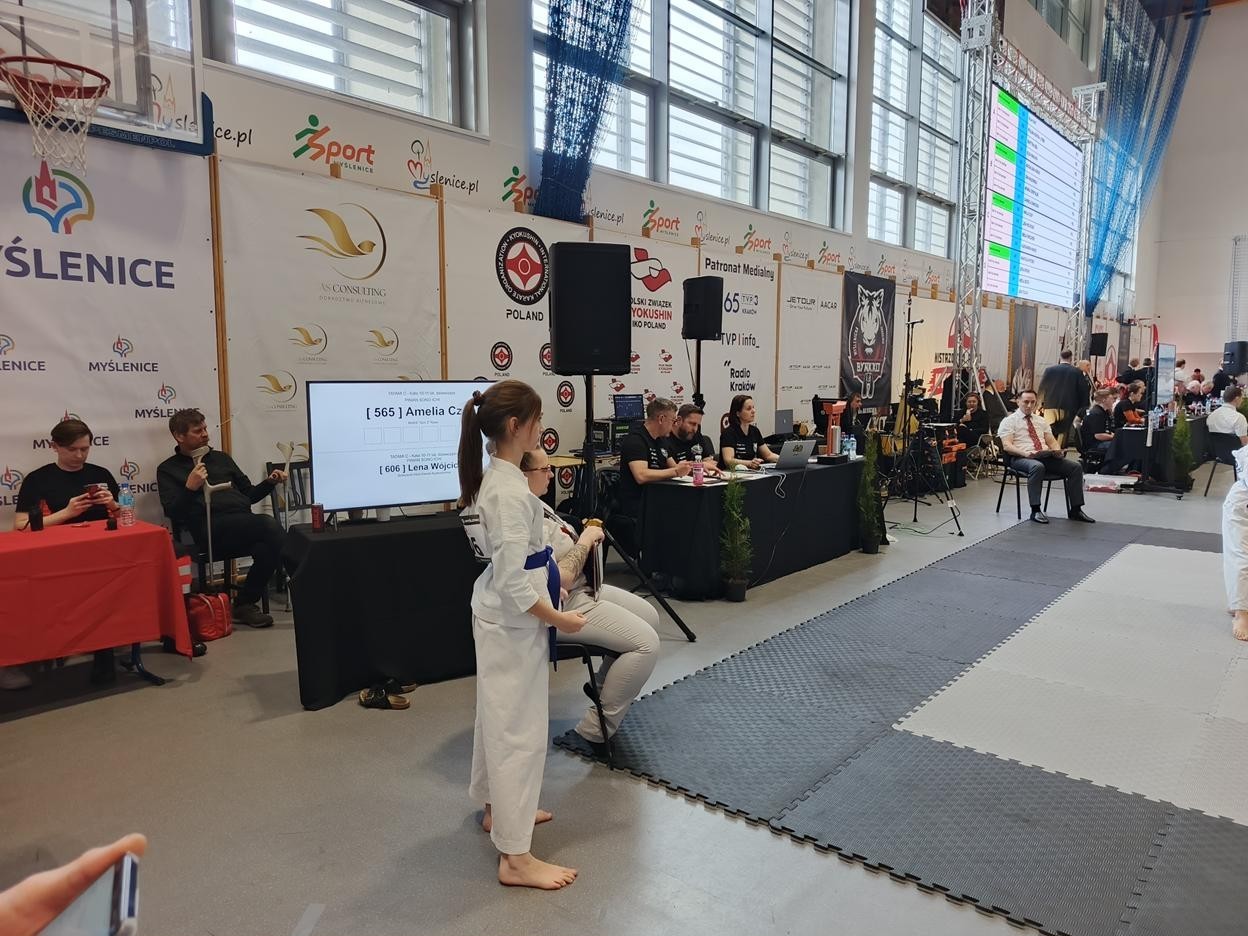 Udział w zawodach Leny W&oacute;jcickiej w Karate Kyokushin 