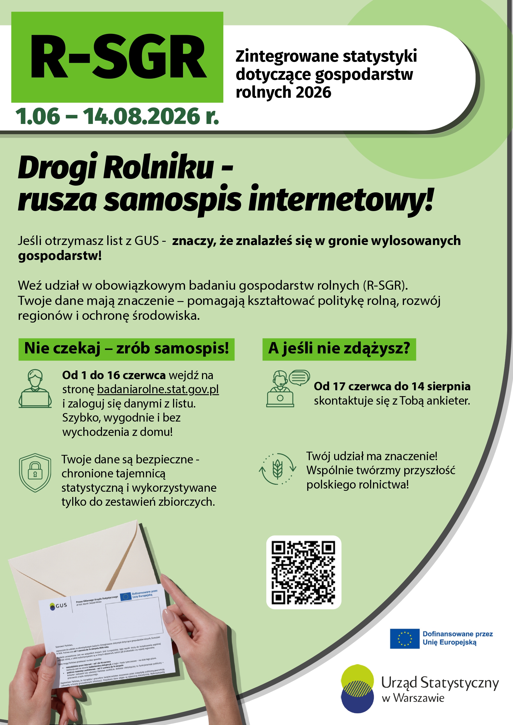 Zintegrowane statystyki dotyczące gospodarstw rolnych 2026