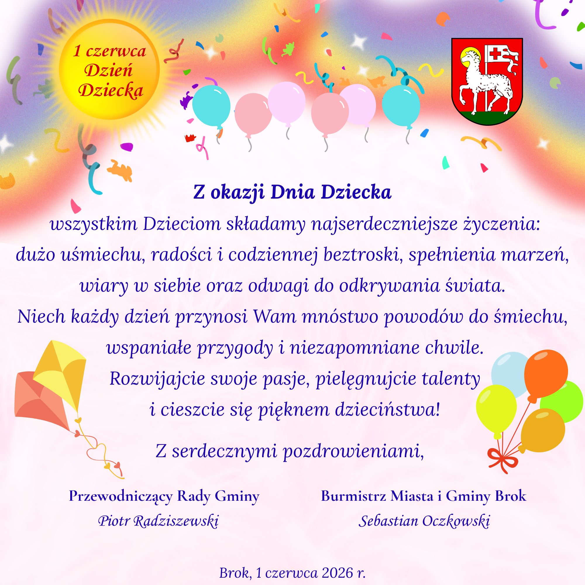 Życzenia z okazji Dnia Dziecka